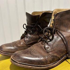 Super Cool Fry Wing Tip Lace Up Boots